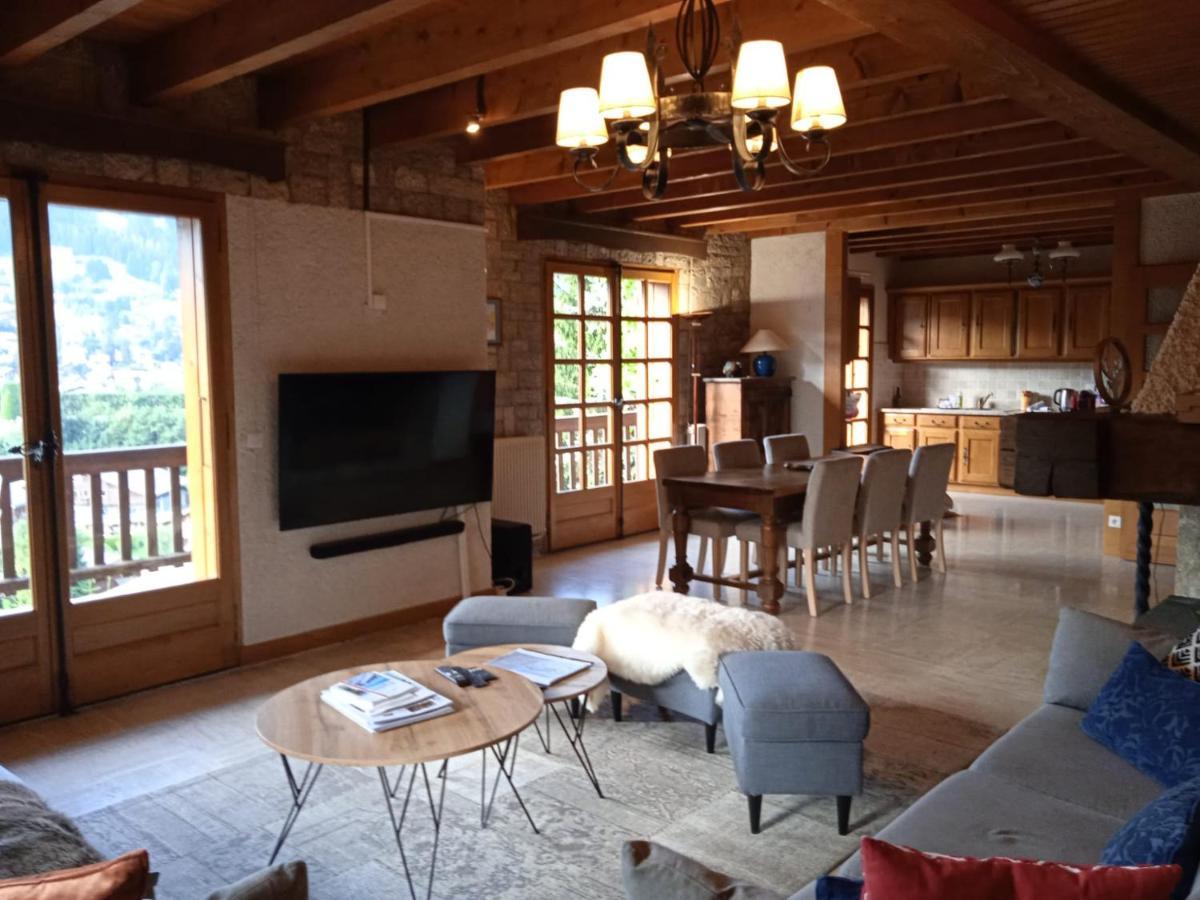 Chalet Horizon Blanc Megève Buitenkant foto
